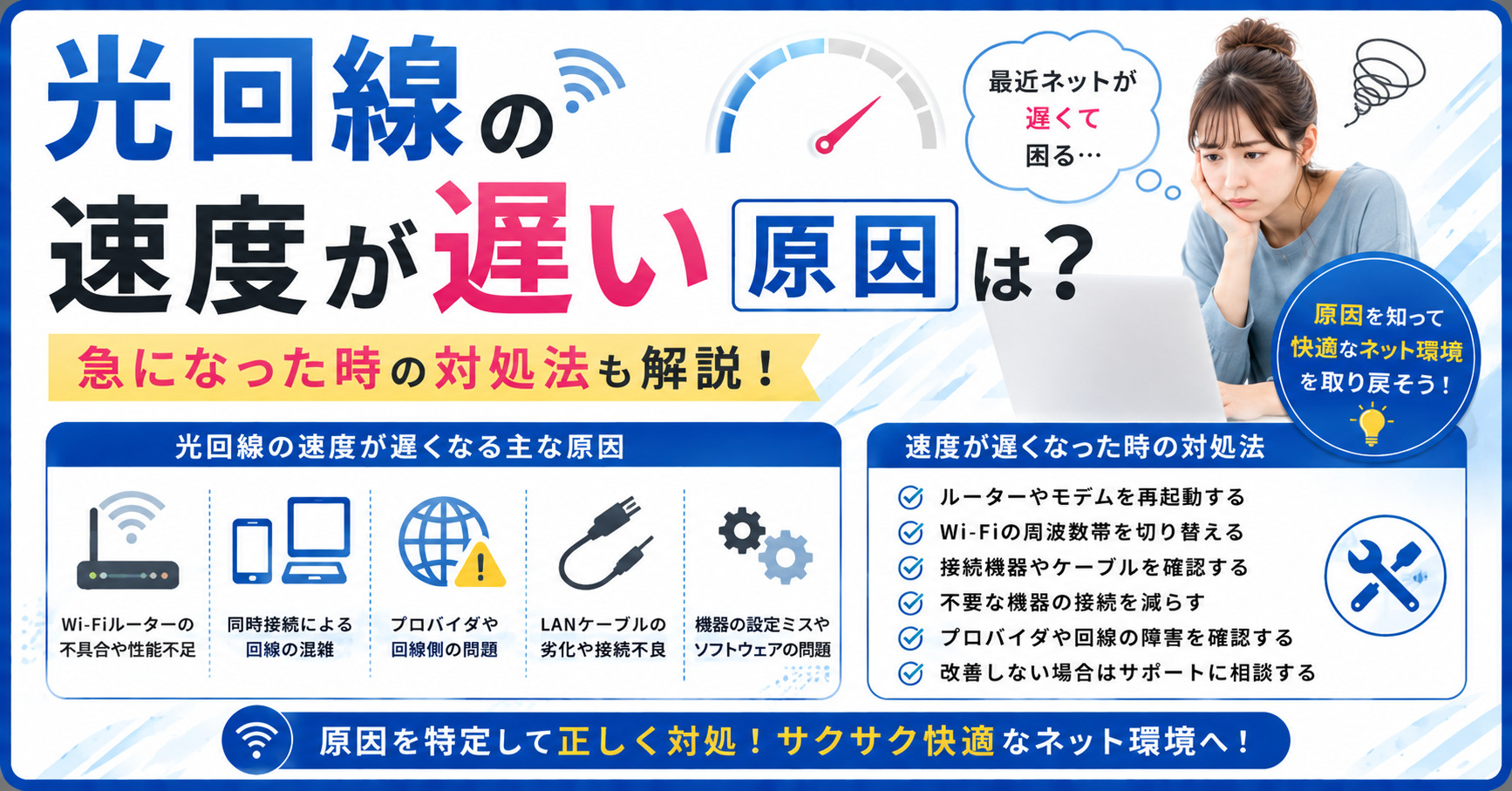 光回線 速度 遅い